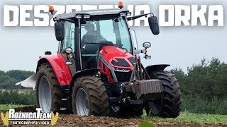 🔥 DESZCZOWA ORKA 🔥 NOWY NABYTEK Massey Ferguson 5S115 🍁 Jesień 2022  RożnicaTeam [upl. by Hobie]