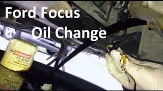 20002009 Ford Focus Oil Change [upl. by Dewhirst307]