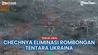 Tentara Ukraina Bak Terpanggang usai Kena Hantaman Peluru Artileri Chechnya [upl. by Refinaj]