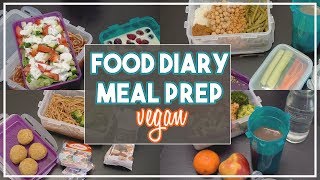 🍲 MEAL PREP für Uni Schule Arbeit amp Co  vegan FOOD DIARY  proteinreich Vorkochen  Nährwerte 💪 [upl. by Mable]