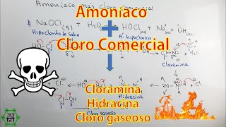 Amoníaco más Cloro Comercial Genera Cloramina Hidracina y Cloro Gaseoso  Mezcla Peligrosa [upl. by Aramanta923]