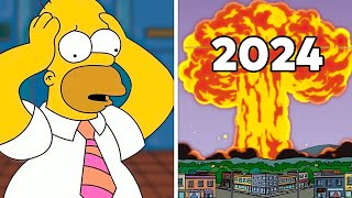 As previsões dos Simpsons para 2024 são ASSUSTADORAS [upl. by Mehcanem742]