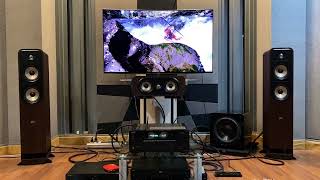 ONKYO TXNR 6100  Polk Signature ELITE Series   Dolby Atmos Demo Sound Test [upl. by Adiene]