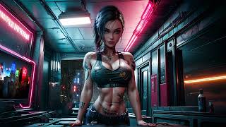 Chloe Cyberpunk 2077 🚀  Dark Retro Synthwave 🔴 🎶 Purrfect Gaming Ambiance [upl. by Ahsiemaj]