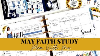 My Faith Study Plan for May 2022 The Happy Planner War Binder Faith Planner [upl. by Bridwell34]