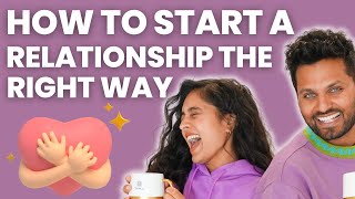 How to START a RELATIONSHIP the Right Way Jay Shetty and Wife Radhi Devlukia Share Their ADVICE 😍❤️ [upl. by Najtsirk]