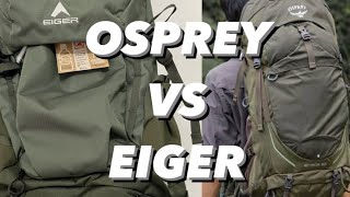 Pengalaman Pakai Osprey dan Eiger Ecosavior 45l [upl. by Nashner]