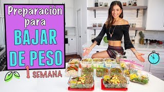 PREPARACION DE COMIDA DE 1 SEMANA PARA BAJAR DE PESO VEGANO 2 [upl. by Ulises890]