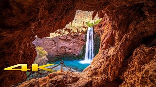 Havasupai Falls Full Hike 4K 🇺🇸 [upl. by Mohammad]