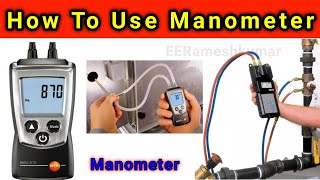 How to Use Manometer in Hindi  Manometer All Functions Uses  DP Type Manometer Calibration [upl. by Nosliw]