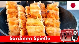 Sardinen Spieße von der Sizzle Zone  japanisch grillen  Rummel Grill TV rummelgrilltv [upl. by Ulland784]