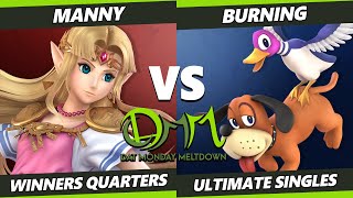 DAT Monday Meltdown 227 Winners Quarters  Manny Zelda Vs Burning Duck Hunt Simon SSBU Ultimate [upl. by Aivle]