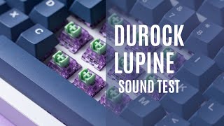 Stock Durock Lupine Switch Sound Test  Keebsforall [upl. by Blinnie]