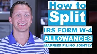 How to Split W4 Allowances [upl. by Tihw]