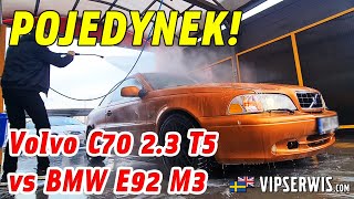 POJEDYNEK BMW E92 M3 vs Volvo C70 23 T5 [upl. by Sueddaht]