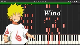 Naruto ED  Wind Synthesia [upl. by Rolyab]