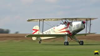 Bücker 131 Jungmann take off and landing [upl. by Georglana118]