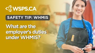 What are the employers duties under WHMIS [upl. by Brathwaite]