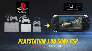 PSP How to Install Sony Playstation 1 games on PSP  PSX2PSP Super Easy Tutorial 2023 [upl. by Aitnauq]