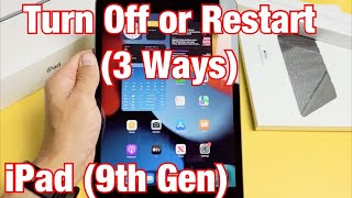 2021 iPad How to Turn Off amp Restart 3 Ways [upl. by Hcab]