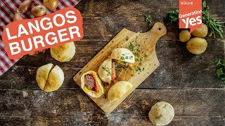 Langos Burger aus dem Airfryer [upl. by Nale]