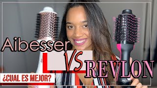 Revlon One step Dryer vs Aibesser Hair Dryer Brush  Comparación de cepillos  Cuál es mejor [upl. by Nayrda545]