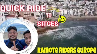 Quick ride to Sitges Day Trip From Barcelona  motorcycle travel guide [upl. by Lynne956]