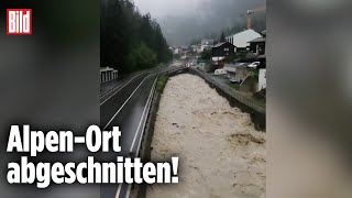 SCHWEIZ Unwetter stürzt Zermatt ins Chaos [upl. by Akerdal152]