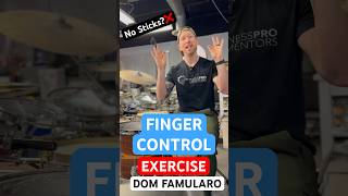 Finger Control Exercise From Dom Famularo  NO STICKS drumlesson [upl. by Suoirrad64]