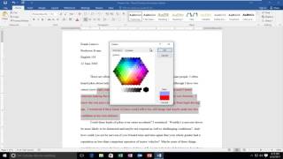 How To Change Font Color In Microsoft Word [upl. by Strait]