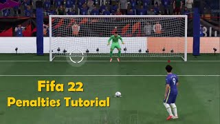 Penalties Tutorial Fifa 22  Never Miss a Penalty Again  3 Easy Ways [upl. by Atnuhs963]