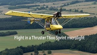 Flying in a Thruster ultralight [upl. by Aenehs]