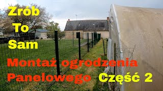 99 Montaż ogrodzenia panelowego Część 2 [upl. by Nainatrad]