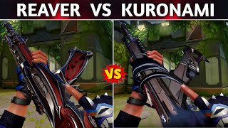 Reaver Vandal VS Kuronami Vandal Comparison  Which One Is The Best Vandal Skin In Valorant [upl. by Yelsha213]