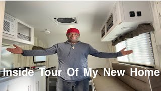 My Tiny RV Life  Inside Tour Of My New Travel Trailer  Biggest Walmart Haul [upl. by Brout]