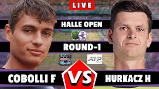 🔴Live Hurkacz H vs Cobolli F Round1 HALLE Open 2024 Germany ATP500 aotennis2 tennis [upl. by Ainedrag]