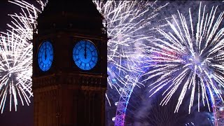 London Fireworks 2016  New Years Eve Fireworks  BBC One [upl. by Neri]