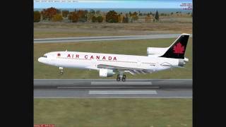 Air Canada L1011 R29 Keflavik landing FSX [upl. by Barney]