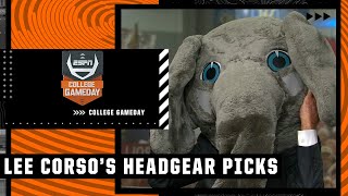 Lee Corsos headgear pick for Georgia vs Alabama with Zac Brown Band  College GameDay [upl. by Lolande]