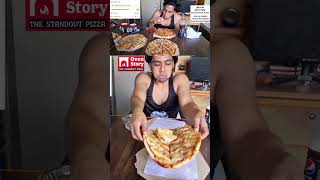 😱4 Ovenstory Cheese Margherita Pizza Eating Challenge  Indian Record I Serves 8 [upl. by Ahsieki]