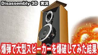 【Disassembly 3D】爆弾で大型スピーカーを爆破してみた結果【アフロマスク】 [upl. by Proulx]