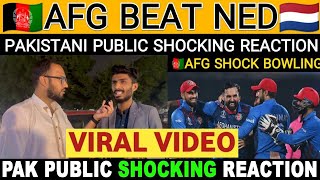 AFGHANISTAN BEAT NETHERLANDS  Pakistani Crying on Afghanistan  PAKISTANI PUBLIC SHOCKING REACTION [upl. by Airemahs]