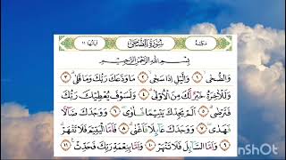 Terjemahan Al Quran Surah ke 93 Adh Dhuha Waktu Dhuha [upl. by Eeresed]