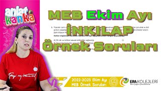 Ekim Ayı Örnek Sorular İnkılap Tarihi LGS 2023 [upl. by Eittam422]