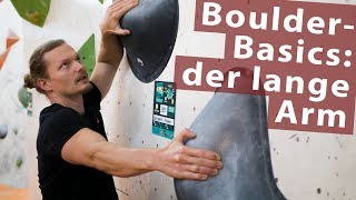 BoulderBasics klettern am langen Arm [upl. by Hannon]