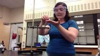 Chem121 Determination of Percent Oxygen in Potassium Chlorate Safety Video [upl. by Azriel]