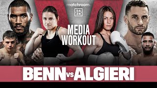 Conor Benn vs Chris Algieri Katie Taylor vs Sharipova Media Workout [upl. by Enelahs843]