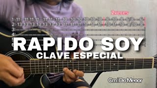 TUTORIAL RAPIDO SOYCLAVE ESPECIAL REQUINTOACORDES TABS COMO TOCAR EN GUITARRA ZEUS20 [upl. by Idid447]