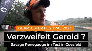 Geartester Festival 2023 Gerold Reilmann von den Hunter Brothers testet die Savage Renegauge [upl. by Lever]