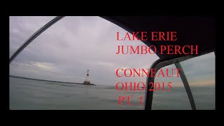 Lake Erie Jumbo Yellow Perch Fishing Conneaut Ohio August 2015 Pt 1 [upl. by Reggy995]